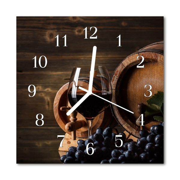 Orologio quadrato Botte di vino