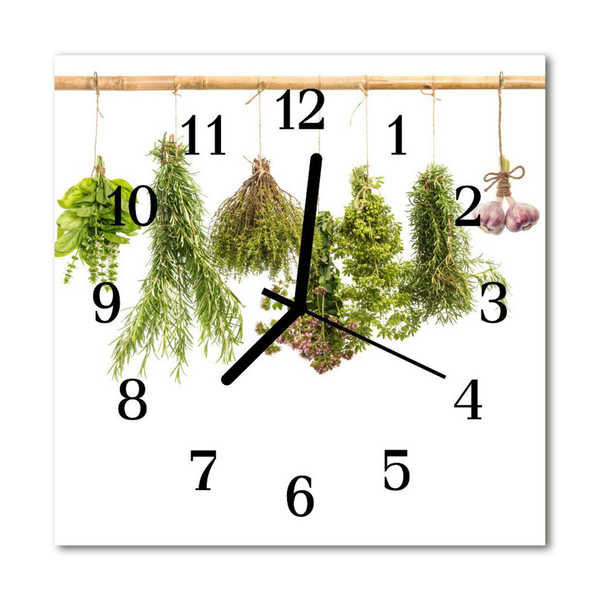 Orologio quadrato Erbe aromatiche