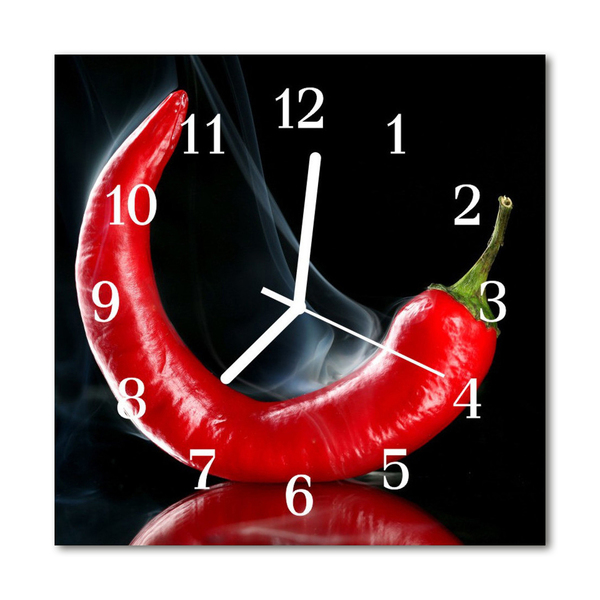 Orologio quadrato Peperoncino