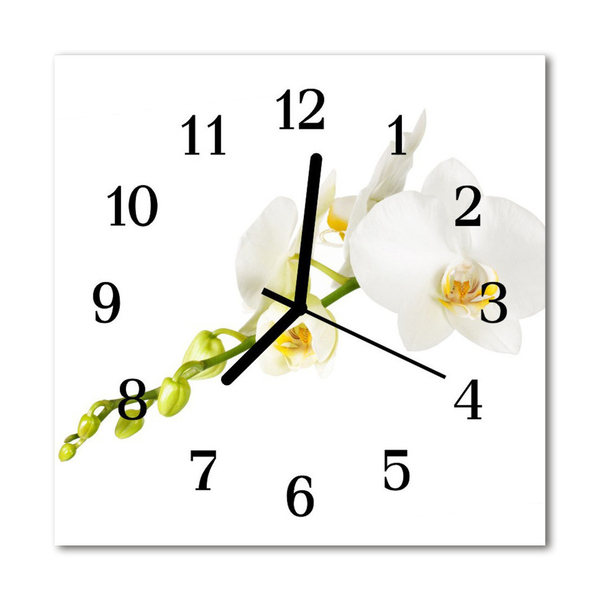 Orologio quadrato Orchidea