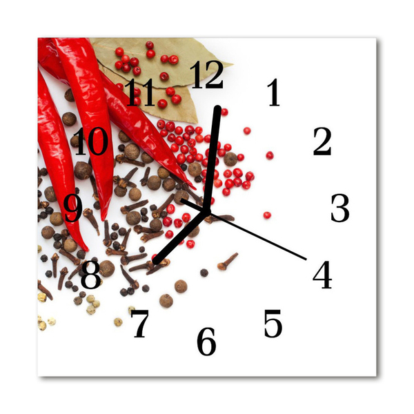 Orologio quadrato Peperoncino