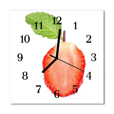 Orologio quadrato Fragola