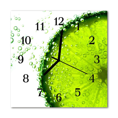 Orologio quadrato in vetro Lime