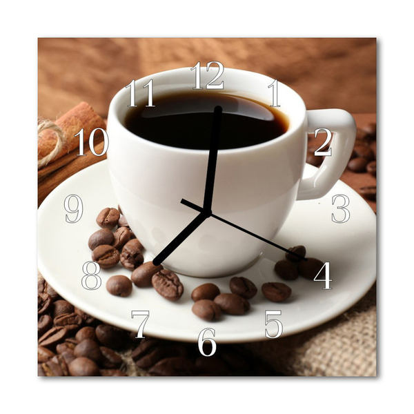 Orologio quadrato Caffè