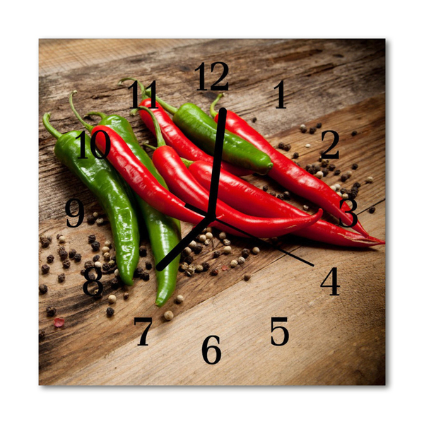 Zegar szklany kwadratowy Chilli