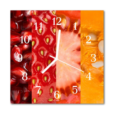 Orologio quadrato Frutta