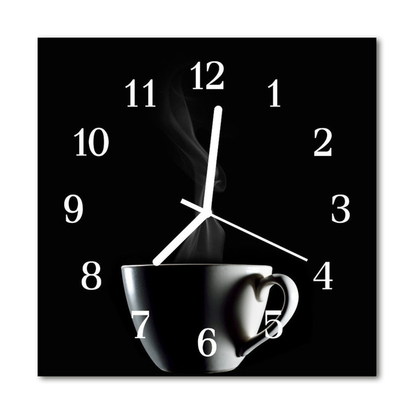 Orologio quadrato tazza di caffè