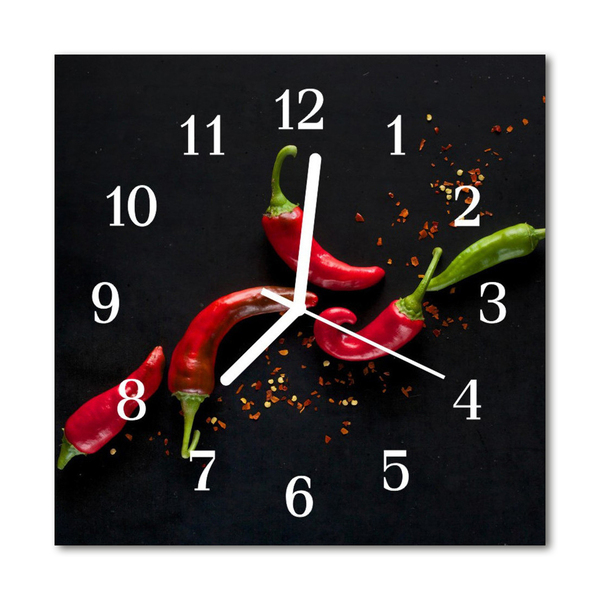 Orologio quadrato Peperoncino