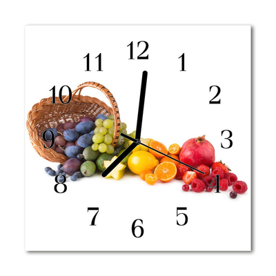 Orologio quadrato Frutta