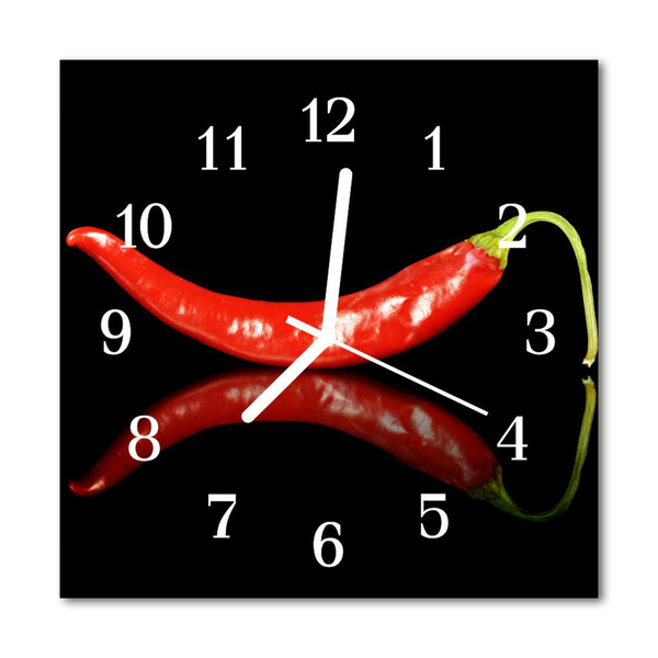 Orologio quadrato Peperoncino