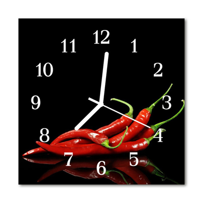 Orologio quadrato Peperoncino