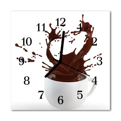 Orologio quadrato Caffè