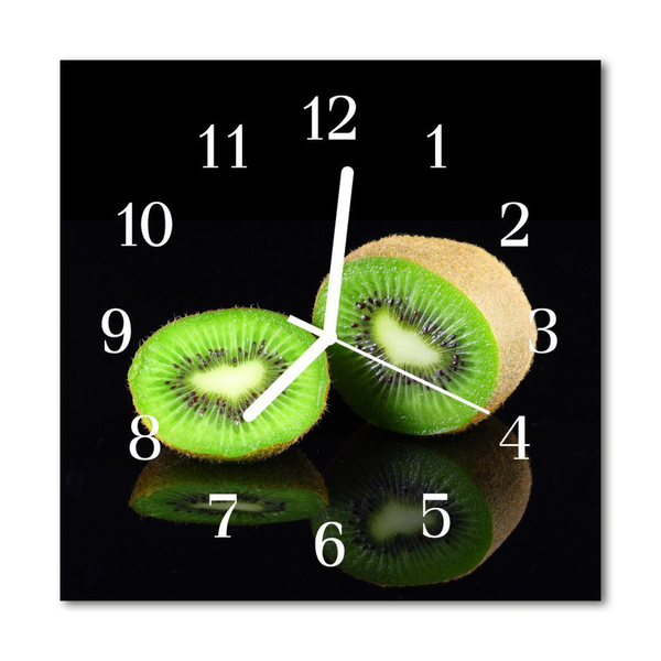 Orologio quadrato in vetro kiwi