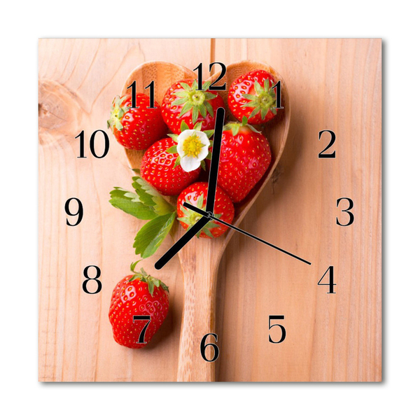 Orologio quadrato Fragola