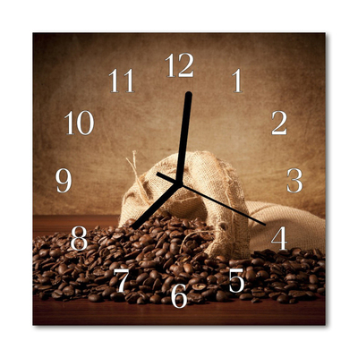Orologio quadrato Caffè