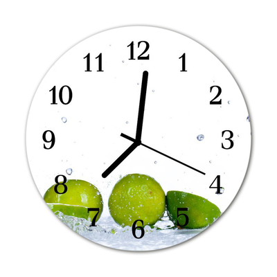 Orologio rotondo in vetro Lime