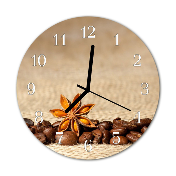 Orologio rotondo Chicchi di caffè
