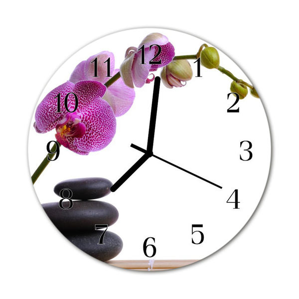 Orologio rotondo Orchidea