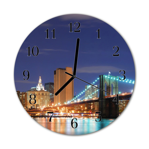 Orologio rotondo Bridge city