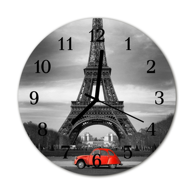 Orologio rotondo Auto Torre Eiffel