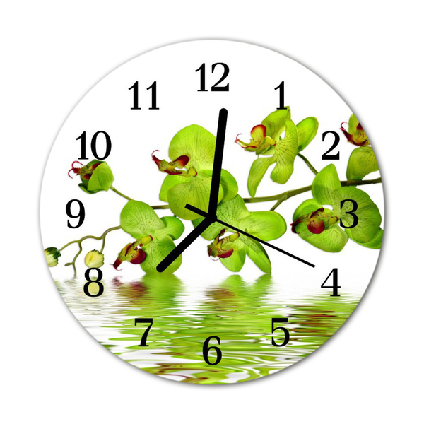 Orologio rotondo Orchidea