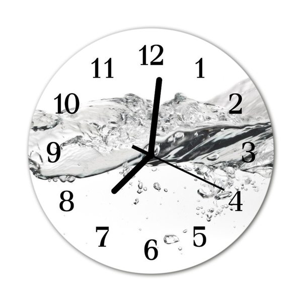 Orologio rotondo in vetro Acqua