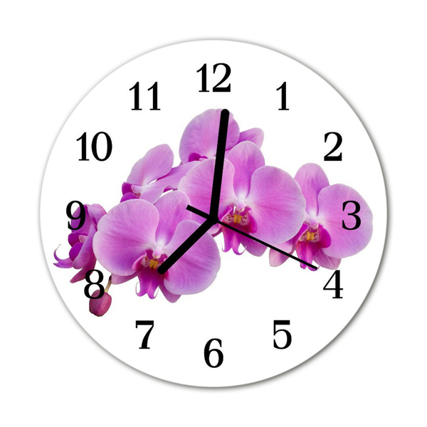 Orologio rotondo Orchidea