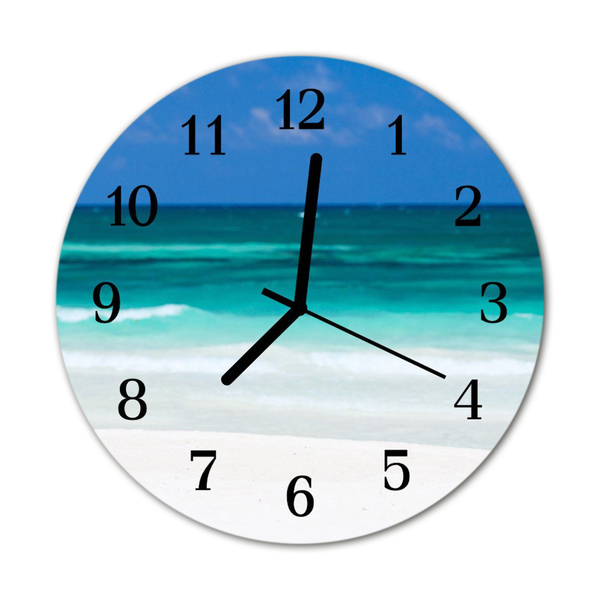 Orologio rotondo Sea sulla spiaggia