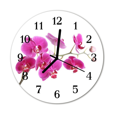 Orologio rotondo Orchidea