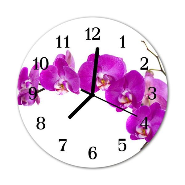 Orologio rotondo Orchidea