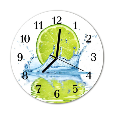 Orologio rotondo in vetro Acqua di calce