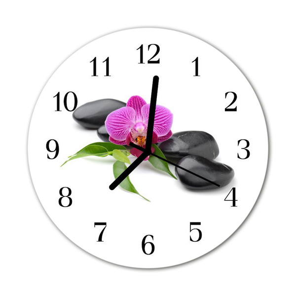 Orologio rotondo Orchidea