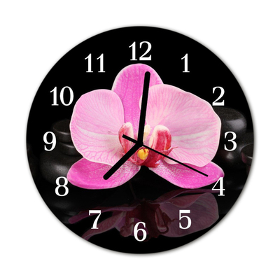 Orologio rotondo Orchidea