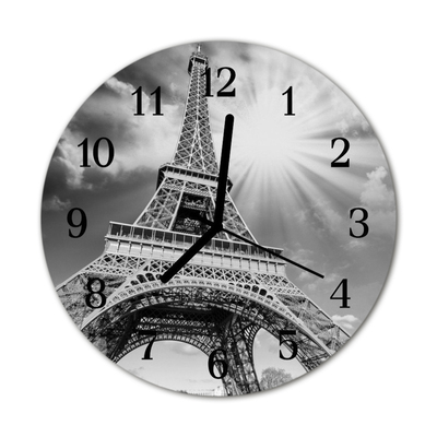 Orologio rotondo Torre eiffel a parigi