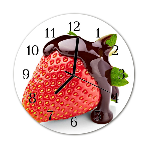 Orologio rotondo Cioccolato alla fragola