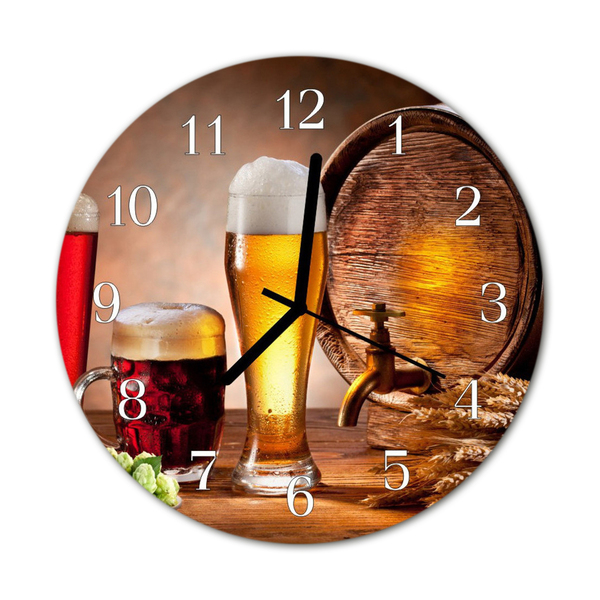 Orologio rotondo Un barile di birra