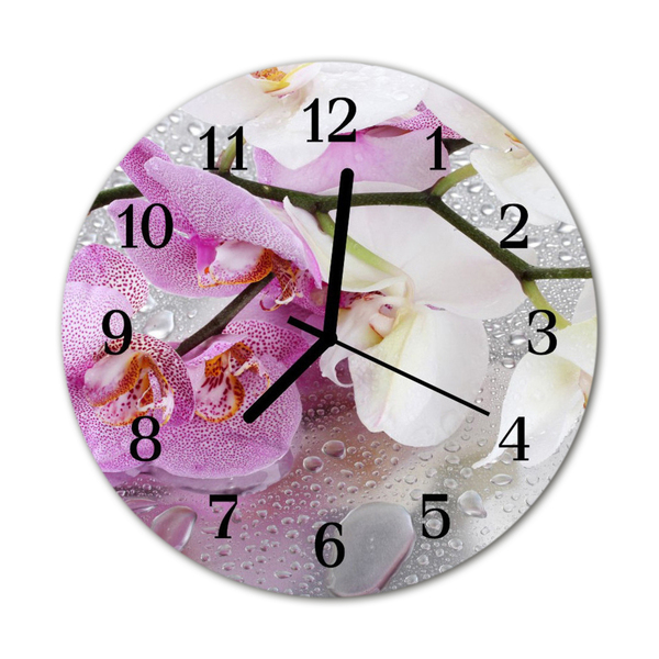 Orologio rotondo Orchidea