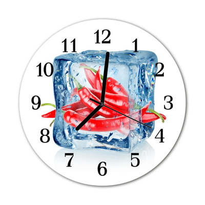 Orologio rotondo Peperoncino con ghiaccio