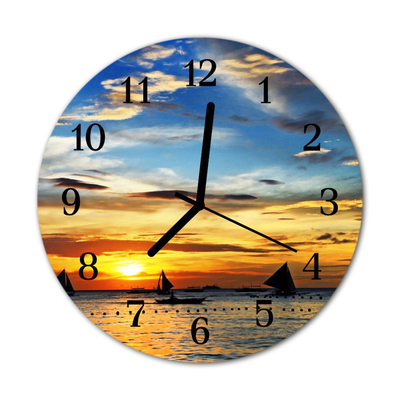 Orologio rotondo Tramonto