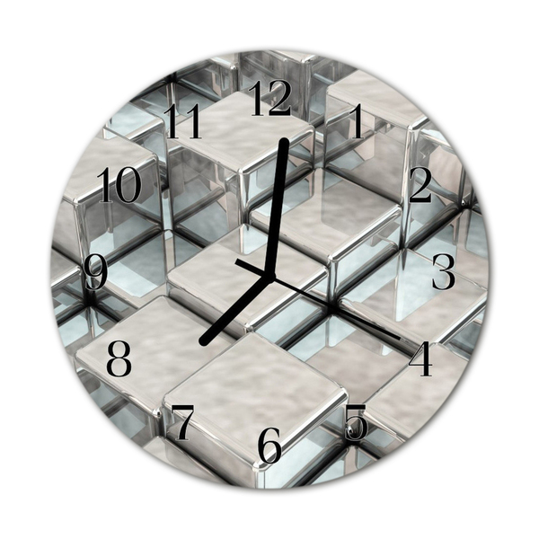 Orologio rotondo Cubi 3d