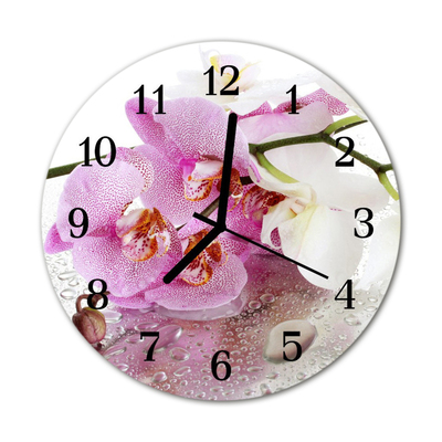 Orologio rotondo Orchidea