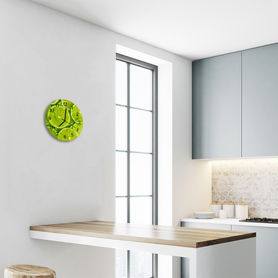 Orologio rotondo in vetro Lime