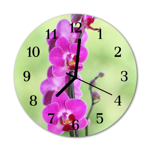 Orologio rotondo Orchidea