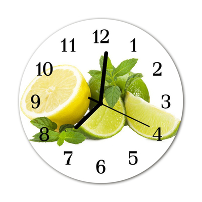 Orologio rotondo Menta al limone