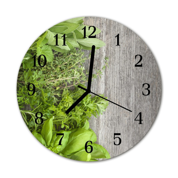 Orologio rotondo Erbe aromatiche