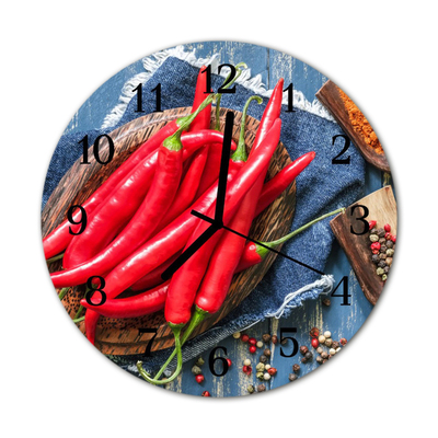 Orologio rotondo Peperoncino