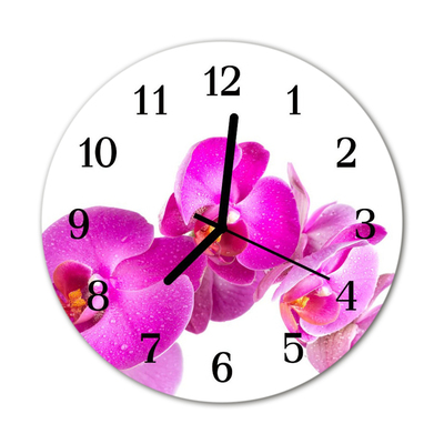 Orologio rotondo Orchidea