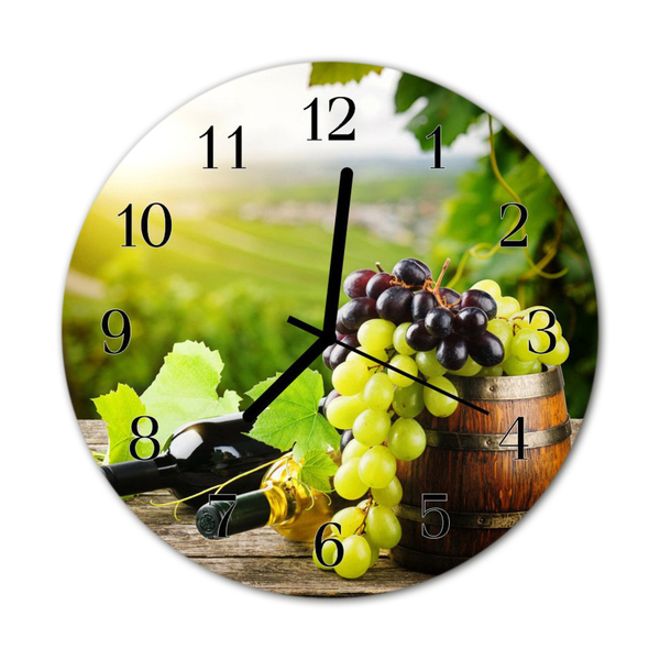 Orologio rotondo Uva da vino