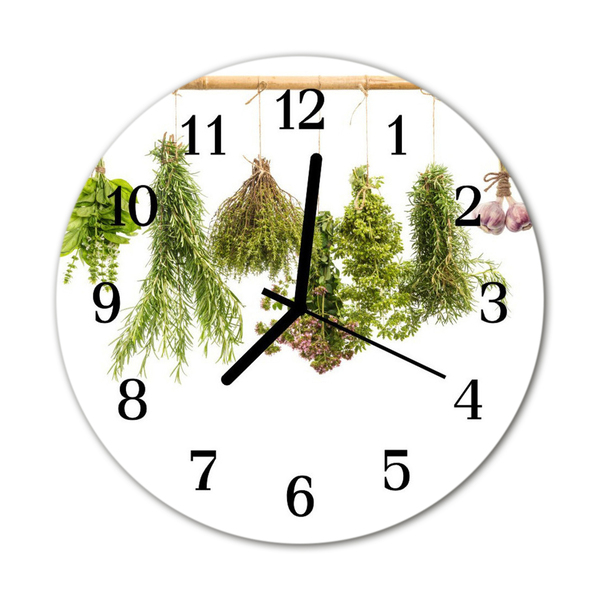 Orologio rotondo Erbe aromatiche