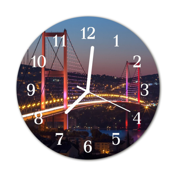Orologio rotondo in vetro Ponte